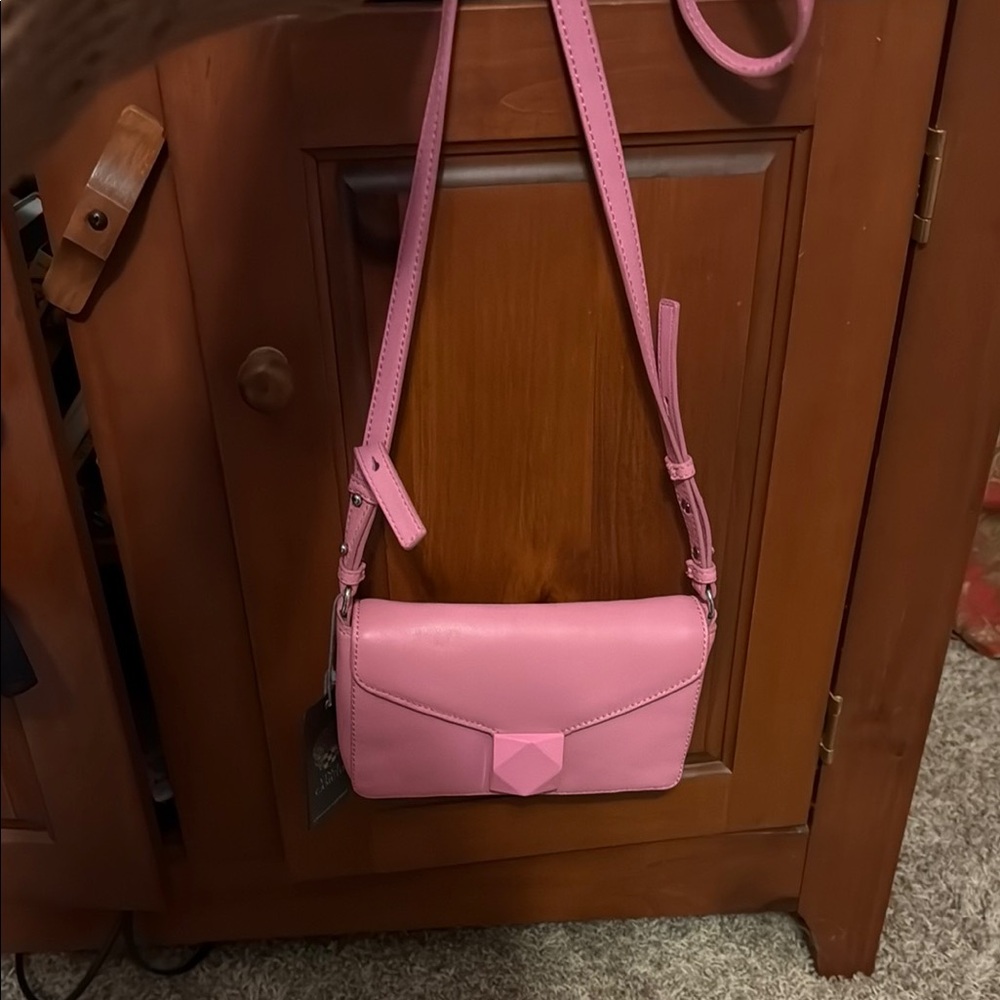 Vince Camuto Pink Crossbody Bag with Adjustable Strap